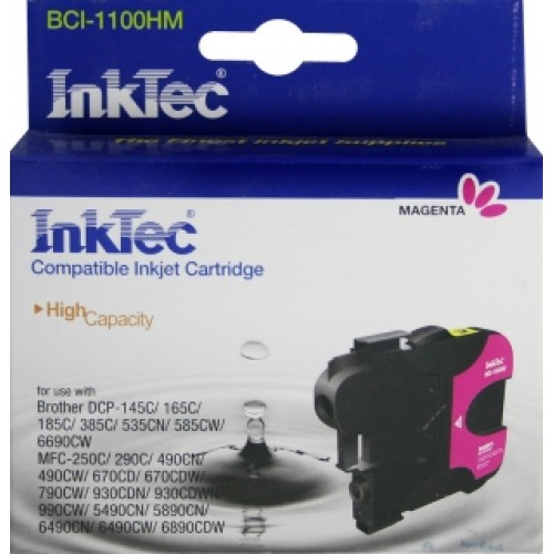 Картридж Brother LC1100M красный InkTec (DCP-145C/ 385C/ 585CW/ 6690CW, MFC-250C/ 290C/ 790CW/ 5490) Картридж Brother LC1100M красный InkTec (DCP-145C/ 385C/ 585CW/ 6690CW, MFC-250C/ 290C/ 790CW/ 5490)