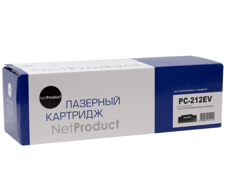Тонер-картридж Pantum PC-212EV NetProduct (P2502/ P2502W/ M6502/ M6502W/ M6552NW) 1600страниц Тонер-картридж Pantum PC-212EV NetProduct (P2502/ P2502W/ M6502/ M6502W/ M6552NW) 1600страниц