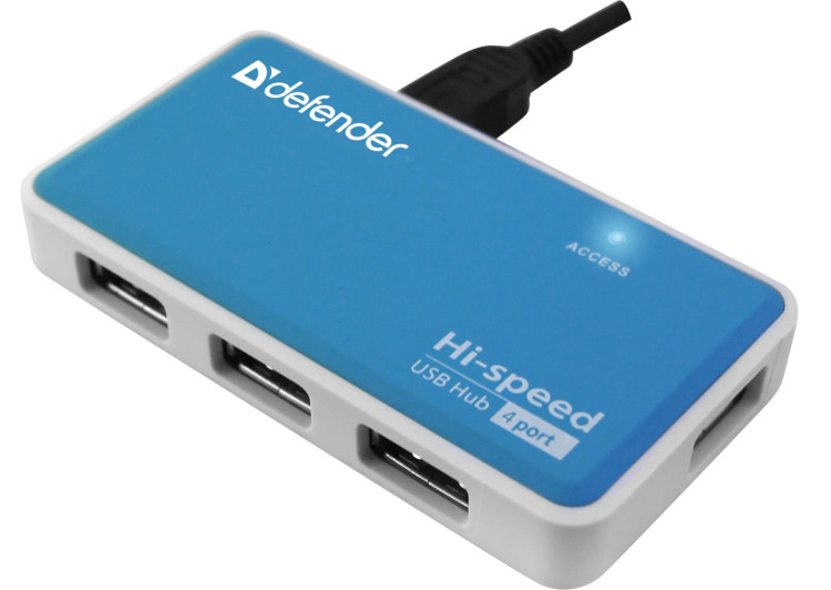 Разветвитель USB 4*USB2.0 Defender Quadro power Разветвитель USB 4*USB2.0 Defender Quadro power