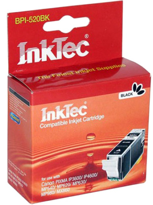 Картридж Canon PGI-520BK черный InkTec (Pixma iP3600/ iP4600/ MP540/ MP620/ MP630/MP980) Картридж Canon PGI-520BK черный InkTec (Pixma iP3600/ iP4600/ MP540/ MP620/ MP630/MP980)