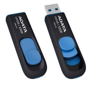 Флеш-накопитель 128Gb USB3.2 ADATA UV128 черный/синий Флеш-накопитель 128Gb USB3.2 ADATA UV128 черный/синий