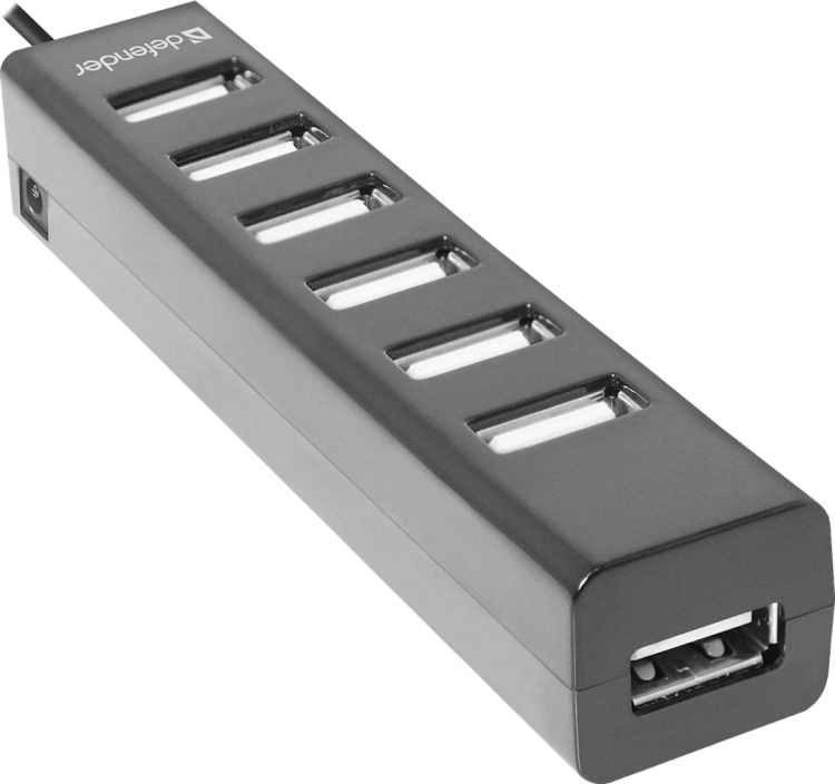 Разветвитель USB 7*USB2.0 Defender Quadro Swift Разветвитель USB 7*USB2.0 Defender Quadro Swift