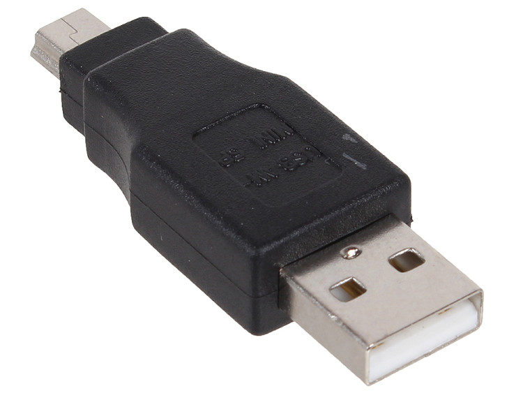 Переходник USB Am-miniBm V2.0 NINGBO, черный