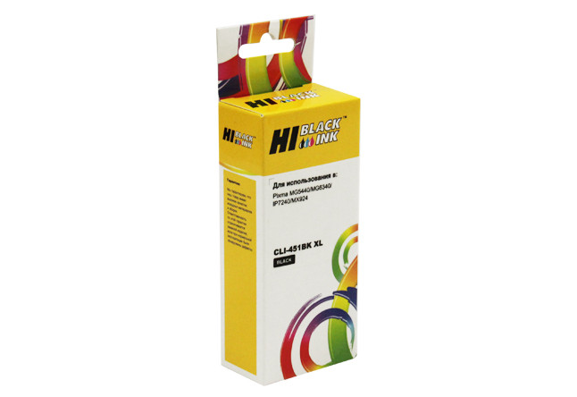 Картридж Canon CLI-451XL Bk черный Hi-Black (PIXMA MG6340/ MG7140/ MG7540/ IP8740) Картридж Canon CLI-451XL Bk черный Hi-Black (PIXMA MG6340/ MG7140/ MG7540/ IP8740)
