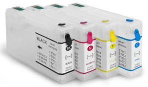 Картриджи перезаправляемые к Epson (T7021-7024) IST (WP4000 series/ 4015DN/ 4095DN/ 4500 series)