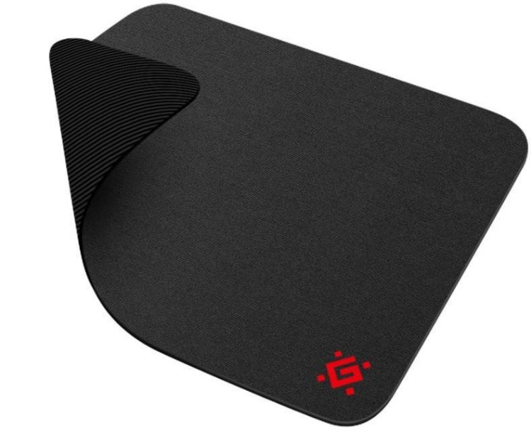Коврик Defender Black 250×200х3мм ткань+резина, черный