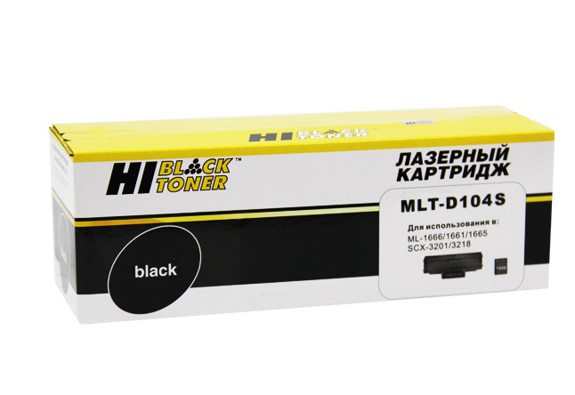 Тонер-картридж Samsung MLT-D104S Hi-Black (ML-1660/ 1665/ 1860/ SCX-3200/ 3205) 1500страниц Тонер-картридж Samsung MLT-D104S Hi-Black (ML-1660/ 1665/ 1860/ SCX-3200/ 3205) 1500страниц