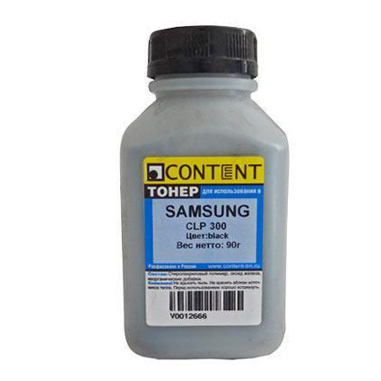 Тонер к Samsung CLP300 черный Content 90гр. банка тип1.1 (CLP300/310/ 315/320/ 325/360 CLX2160) Тонер к Samsung CLP300 черный Content 90гр. банка тип1.1 (CLP300/310/ 315/320/ 325/360 CLX2160)