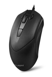 Мышь Sven RX-95 чёрная кнопки копировать-вставить. 5+1кл. 1000-4000 DPI