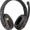 Наушники с микрофоном Defender Warhead G-160 игровые, кабель 2,5м., чёрно-красные Наушники с микрофоном Defender Warhead G-160 игровые, кабель 2,5м., чёрно-красные