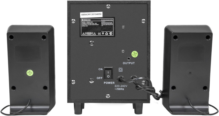 Колонки 2.1 Defender I-Wave S16 2x4W+8W, деревянный корпус, 220В Колонки 2.1 Defender I-Wave S16 2x4W+8W, деревянный корпус, 220В