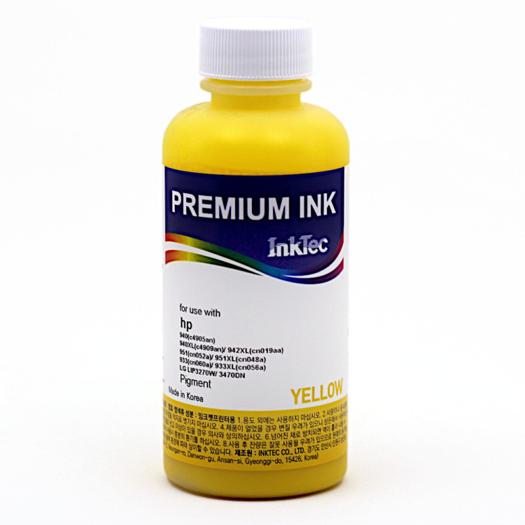 Чернила InkTec 100мл H5088-100MY желтые (HP C9385A, C9396A ,C4902AN(940), C4906AN(940XL)) Чернила InkTec 100мл H5088-100MY желтые (HP C9385A, C9396A ,C4902AN(940), C4906AN(940XL))