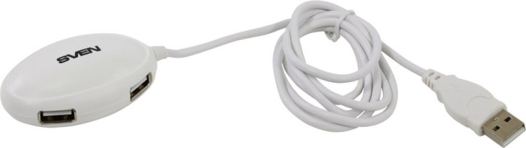 Разветвитель USB 4*USB2.0 SVEN HB-401 белый Разветвитель USB 4*USB2.0 SVEN HB-401 белый